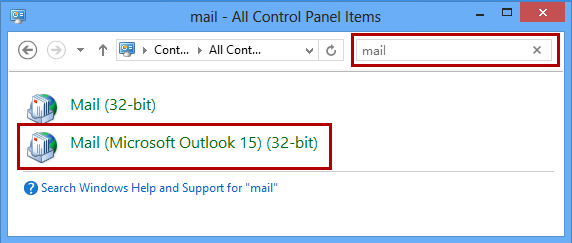 Outlook mail item